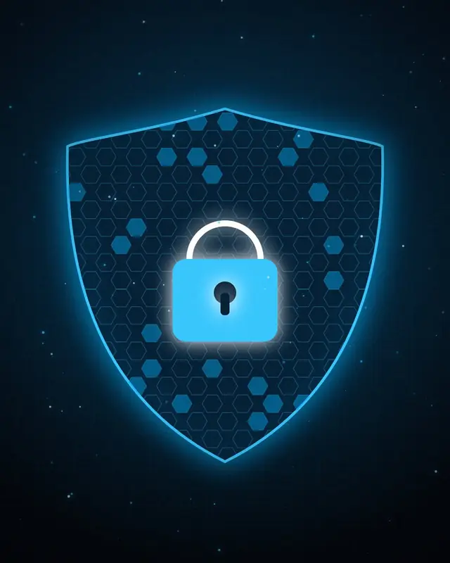 Illustration : bouclier de sécurité WordPress
